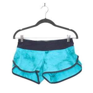 LULULEMON Run Speed Running Short Hiking Trail Spray Die Blue / Navy Size 4